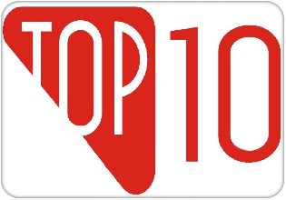 top ten badge