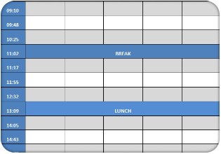 timetable frame